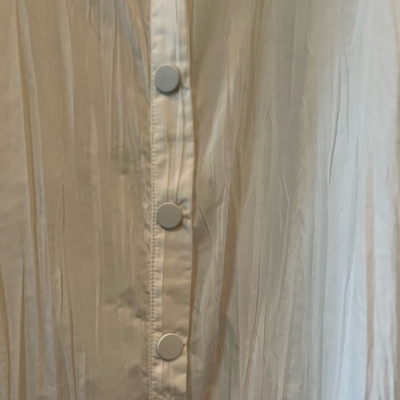 Caraclan Button Down White Long Shirt Dress Duster NWOT - Picture 2 of 5